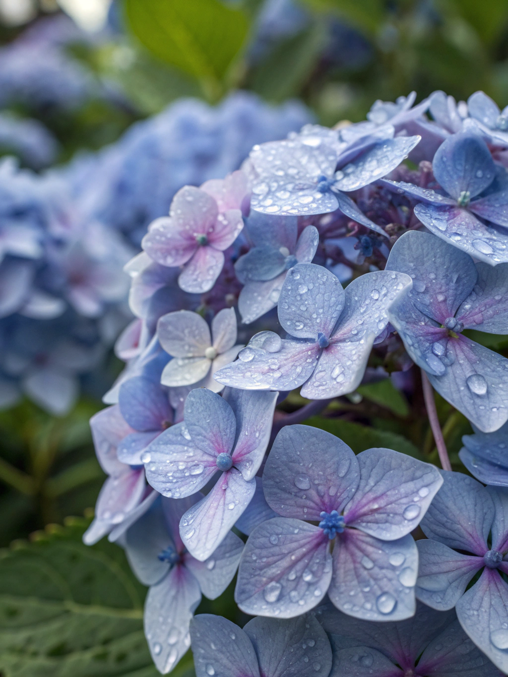 Close-up of deep blue Moroccan tansy botanical flowers