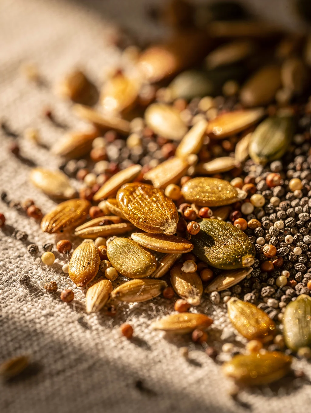 Vibrant golden-orange cold-pressed rosehip seed extract